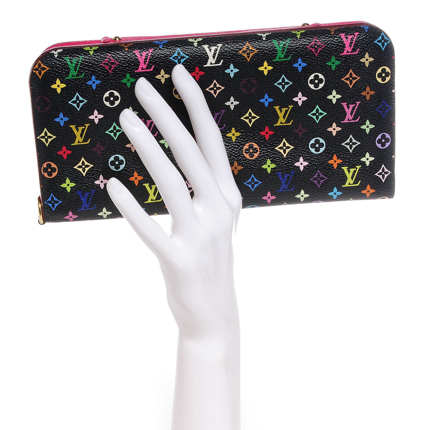 Louis Vuitton Monogram Multicolor Insolite Wallet Black Grenade 2 of 7