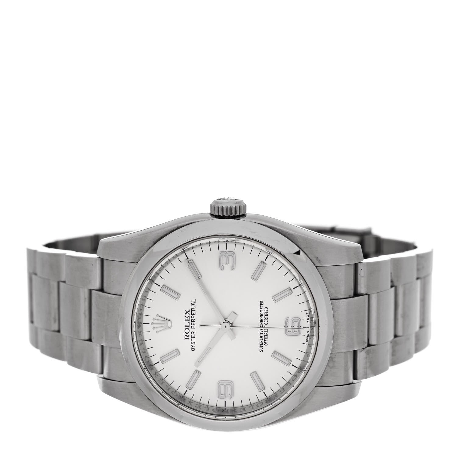 Rolex Stainless Steel 36mm Oyster Perpetual Watch Silver 116000 2 of 4