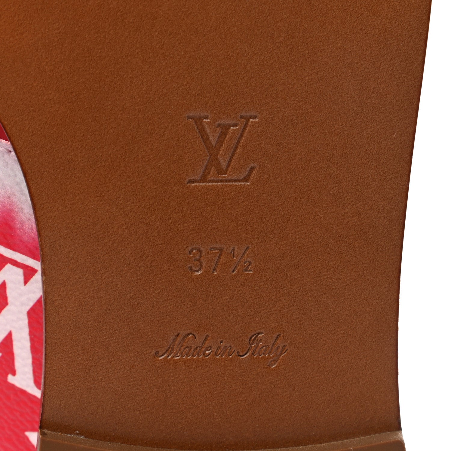 Louis Vuitton Monogram Escale Palma Sandals 37.5 Rouge 6 of 8