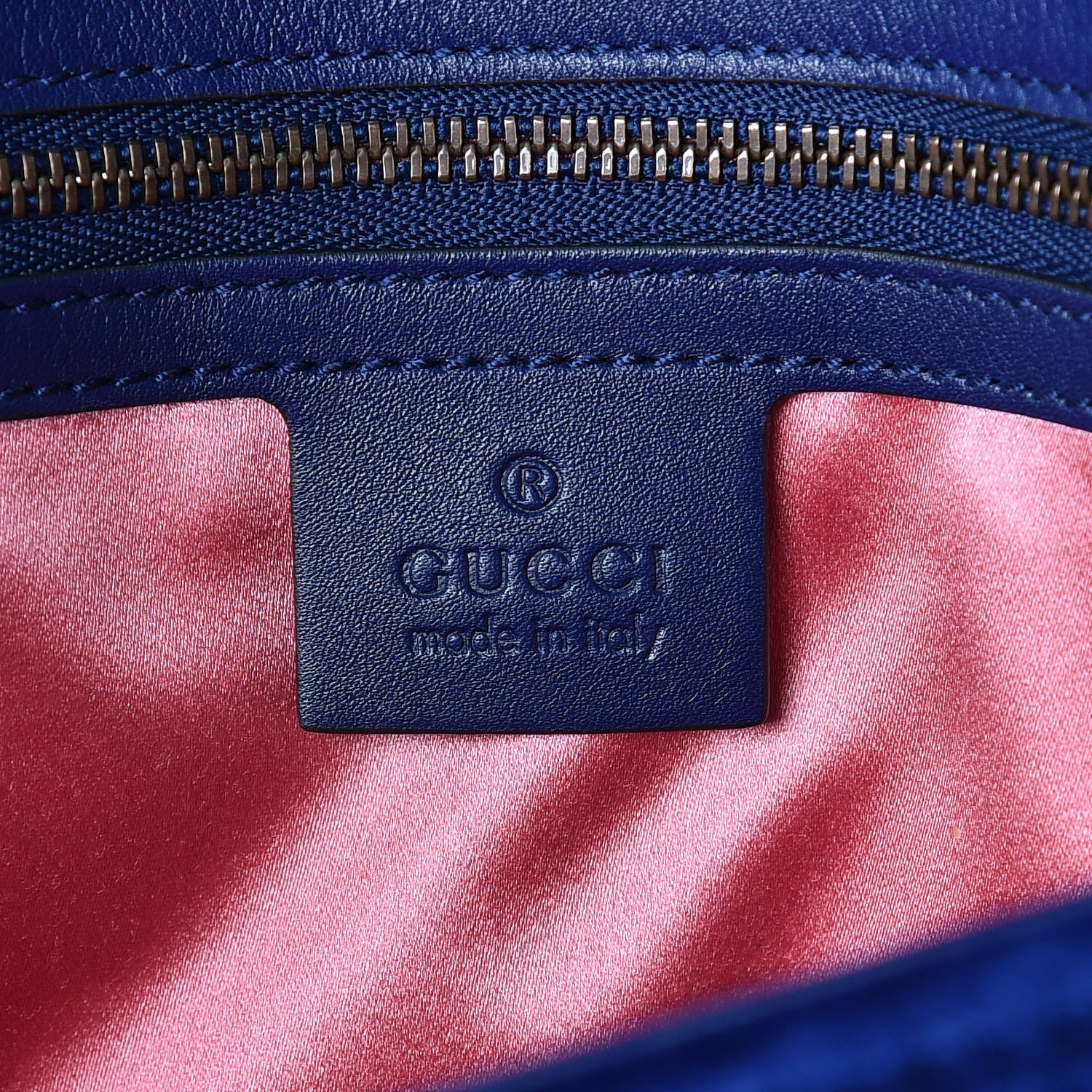 Gucci Velvet Matelasse Medium GG Marmont Shoulder Bag Cobalt Blue 7 of 11