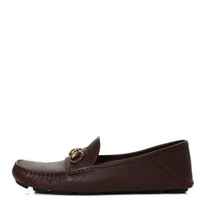 Gucci Hebron Calfskin Mens Horsebit Loafers 8 Light Brown 1 of 12