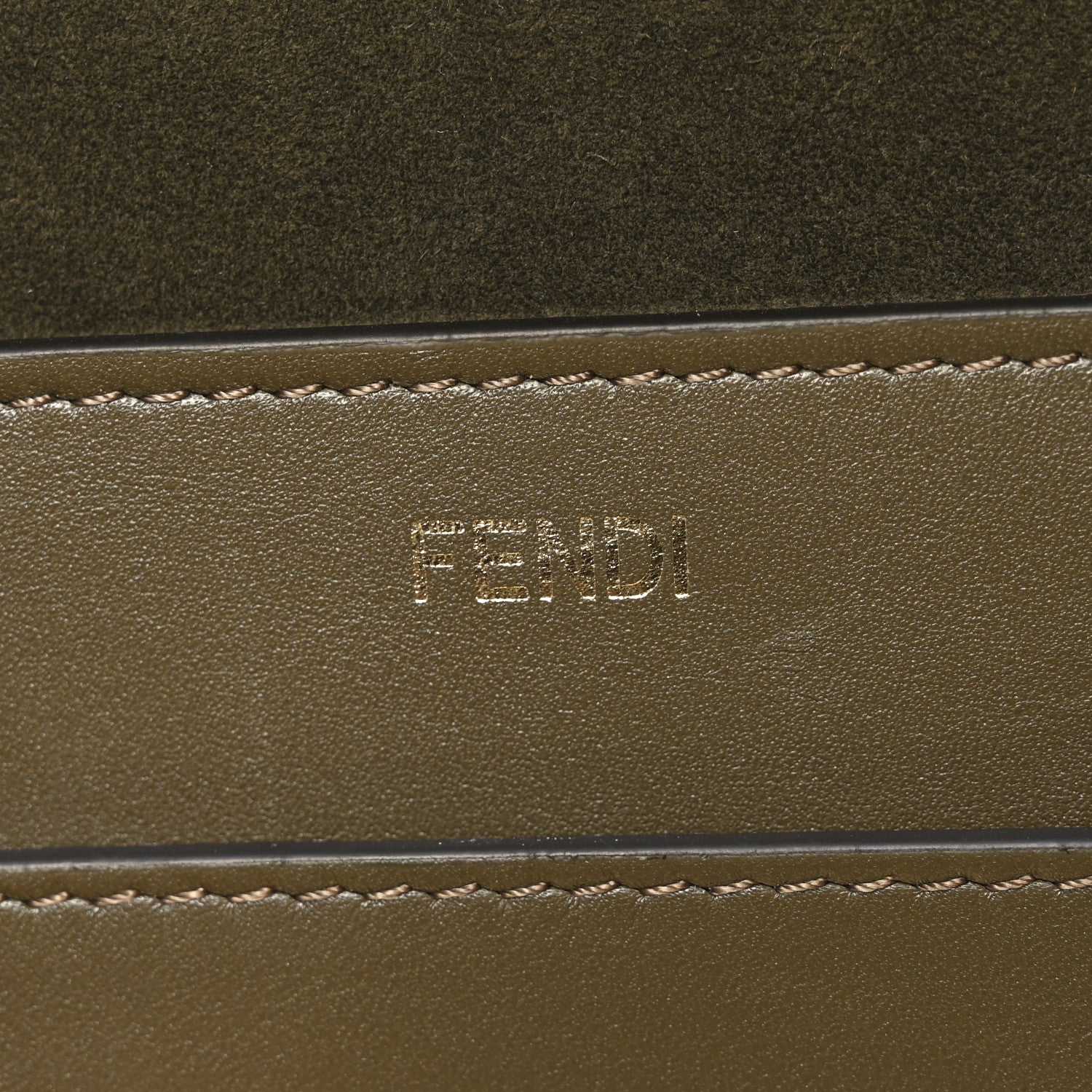 Fendi Vitello Large Soft Peekaboo Crosta Avocado 6 of 10