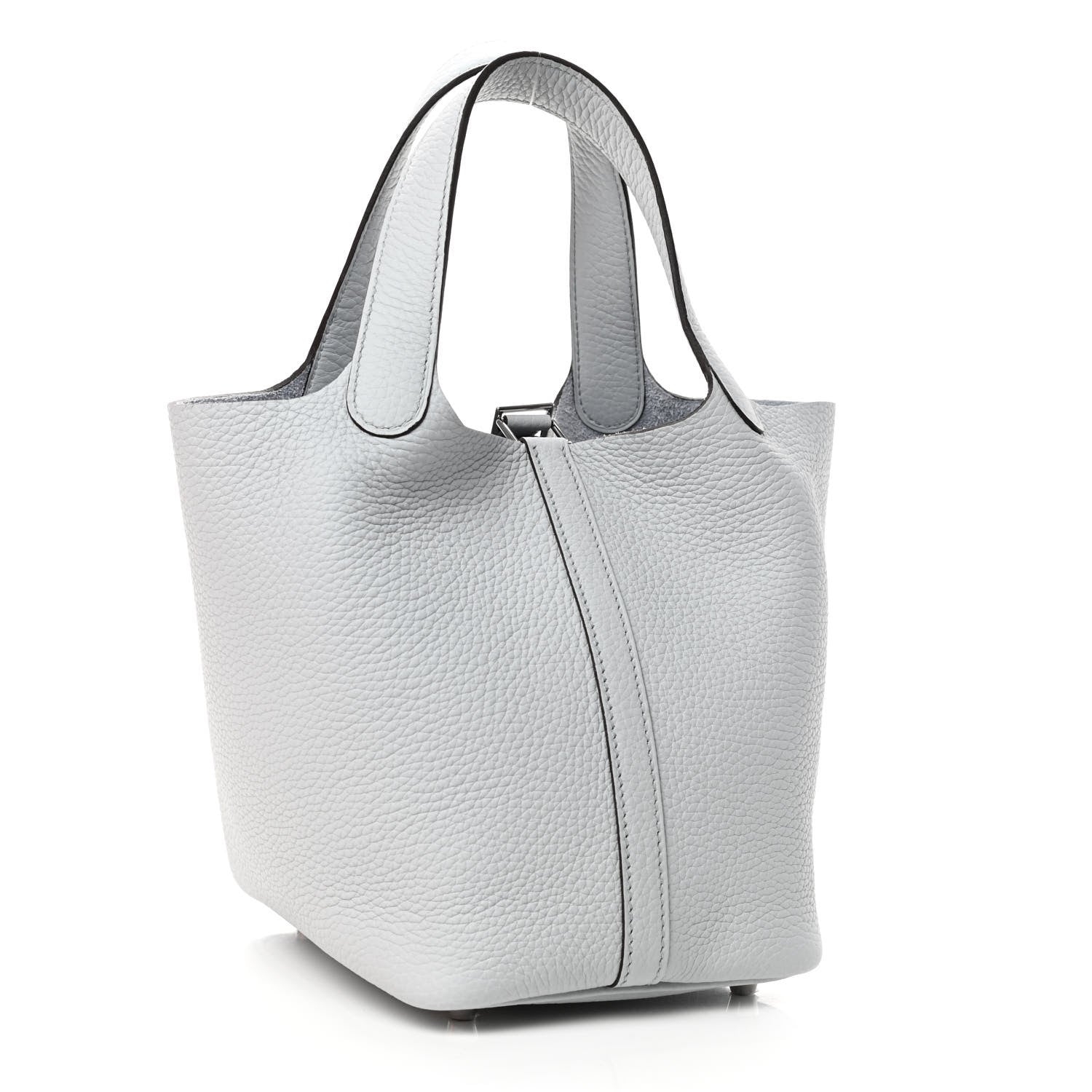 Hermes Taurillon Clemence Picotin Lock 18 PM Bleu Pale 2 of 4