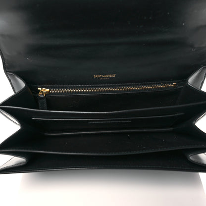 Saint Laurent Smooth Calfskin Medium Domino Shoulder Bag Black 5 of 10