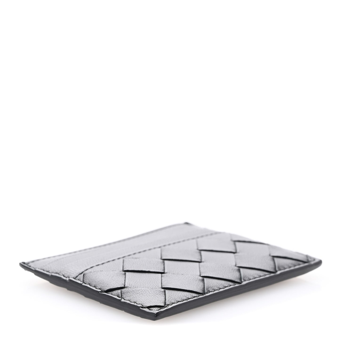 Nappa Intrecciato VN Card Case Black