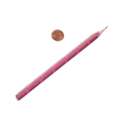 Hermes Madras Goatskin Arlequin Pencil Violet Shocking Pink Orange 2 of 5