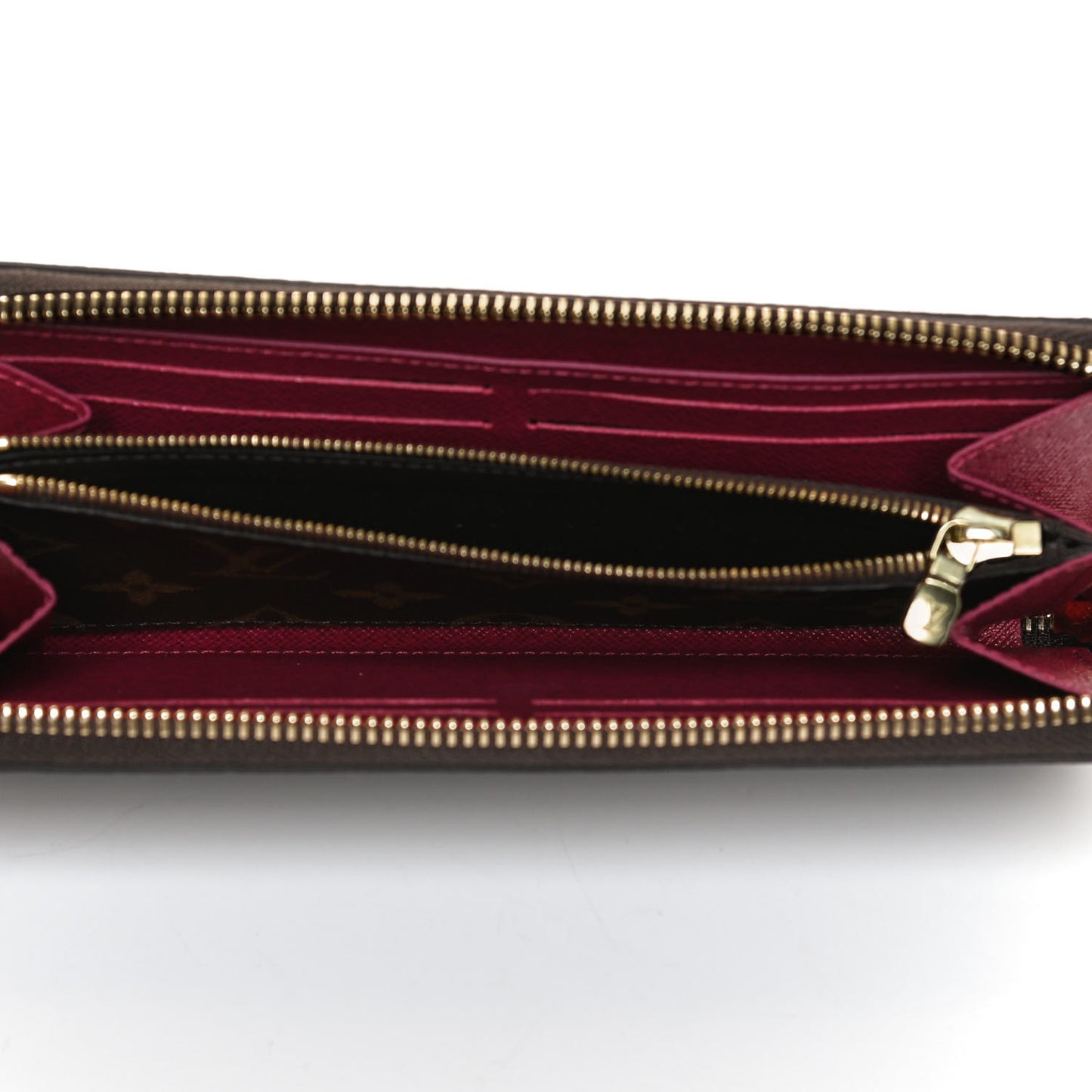 Monogram Clemence Wallet Fuchsia
