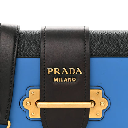 Prada City Calf Saffiano Cahier Bag Marea Black 7 of 9