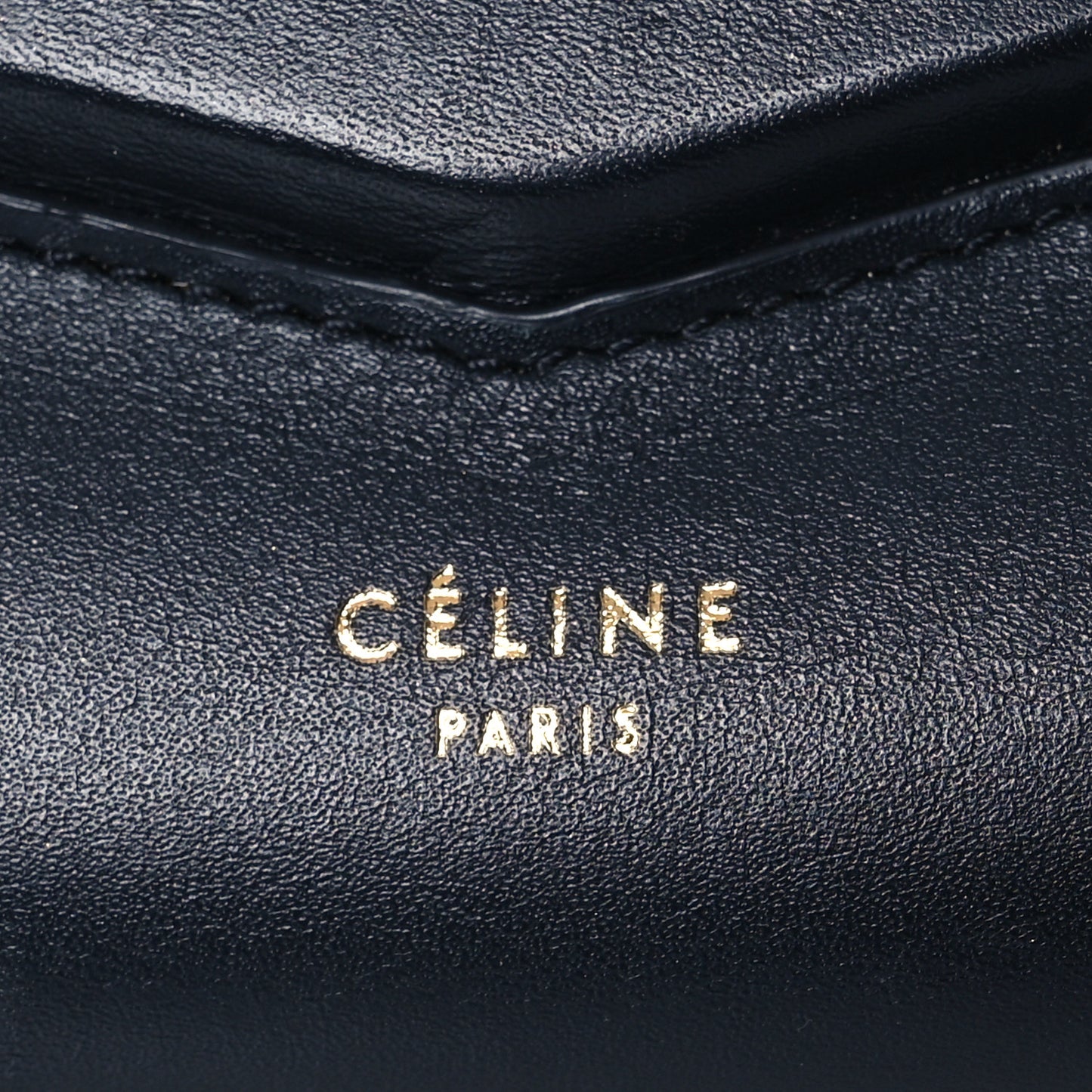 Smooth Calfskin Trotteur Clutch Navy Blue Red