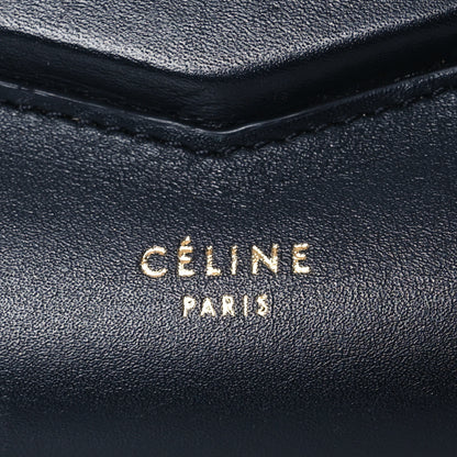 Celine Smooth Calfskin Trotteur Clutch Navy Blue Red 7 of 20