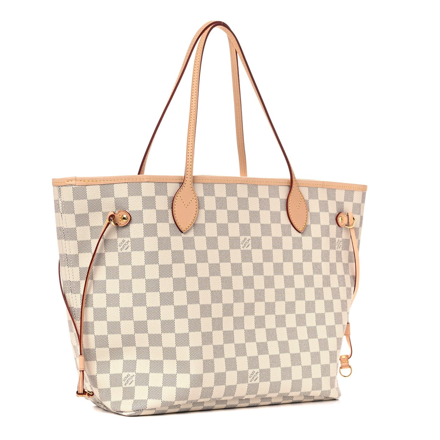 Damier Azur Neo Neverfull MM Rose Ballerine