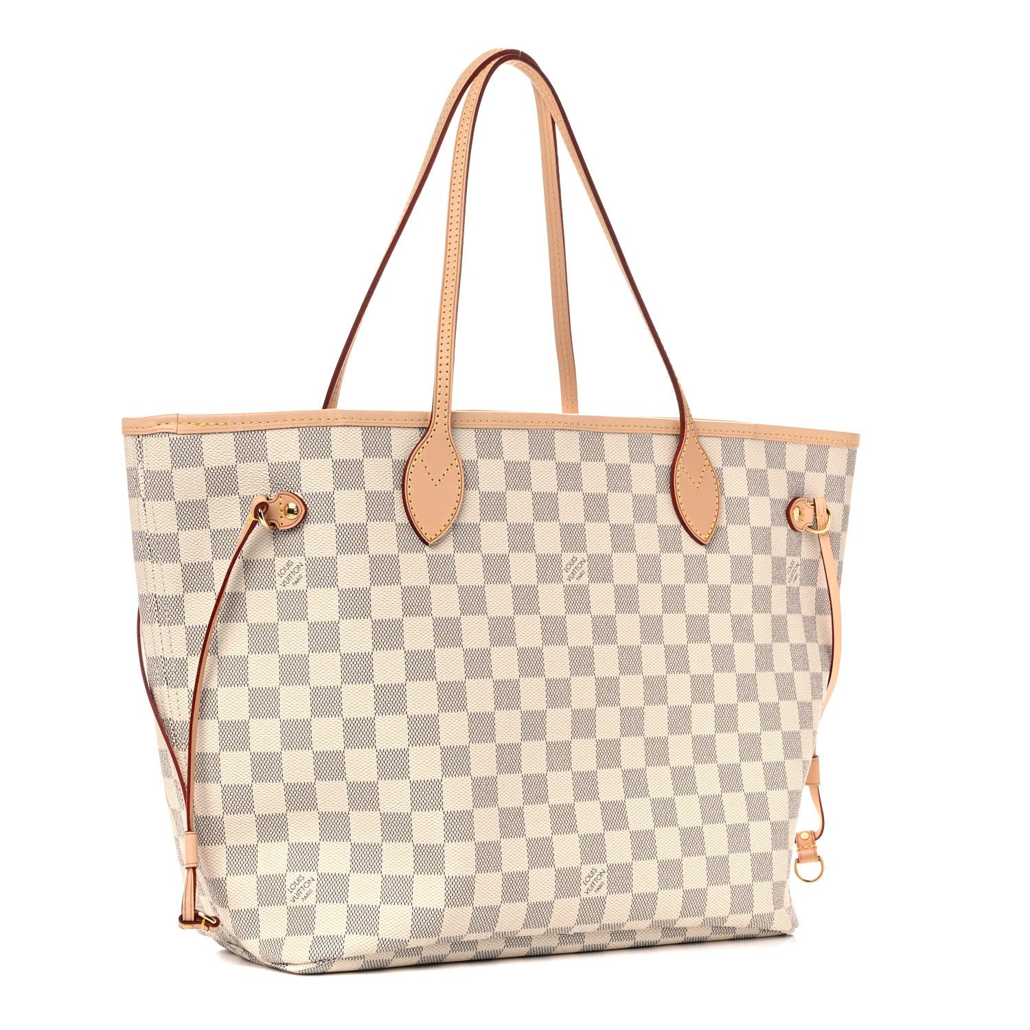 Louis Vuitton Damier Azur Neo Neverfull MM Rose Ballerine 3 of 11