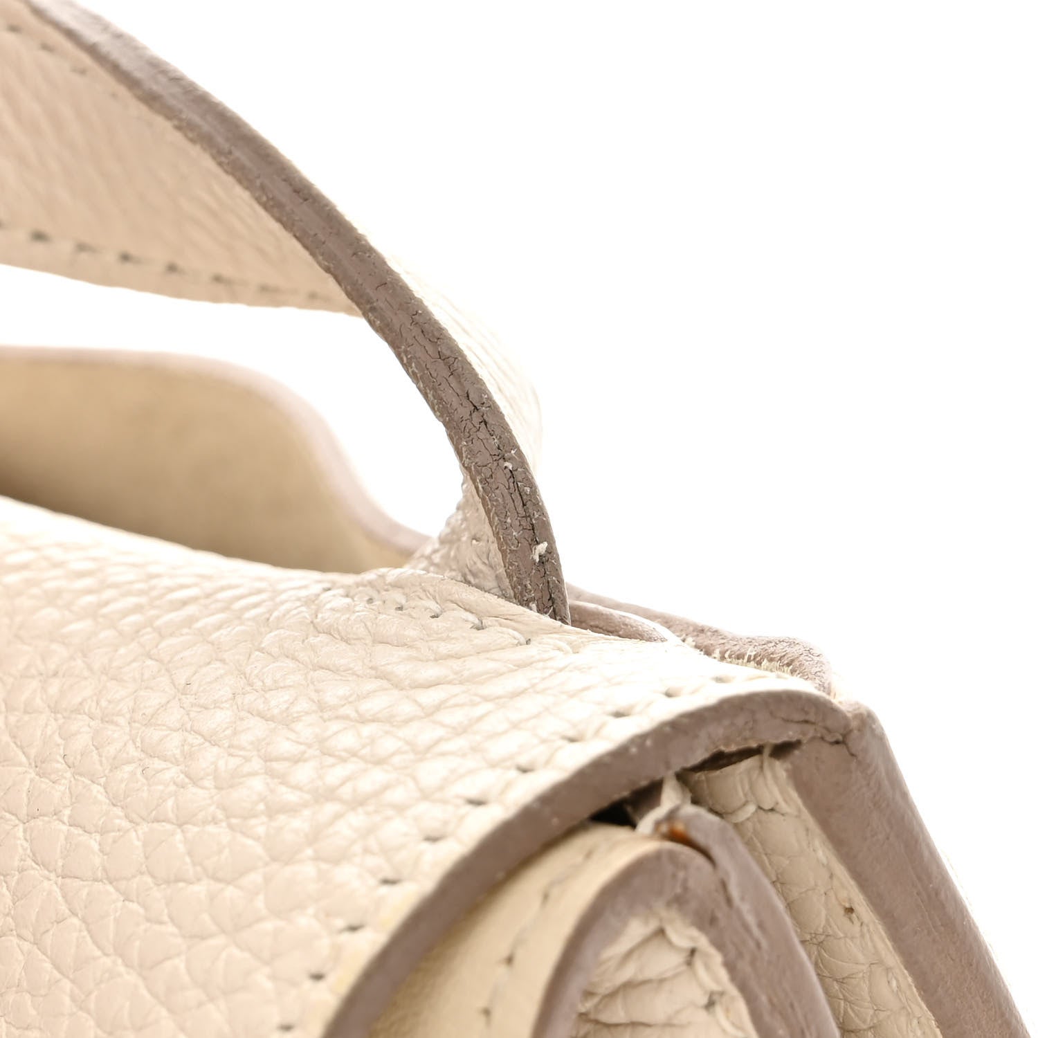 Hermes Taurillon Clemence Halzan 31 GM Craie 15 of 15