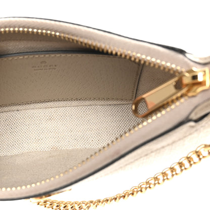 Gucci GG Supreme Monogram Textured Dollar Calfskin Web Mini Ophidia GG Handbag Beige Mystic White Oatmeal 5 of 11