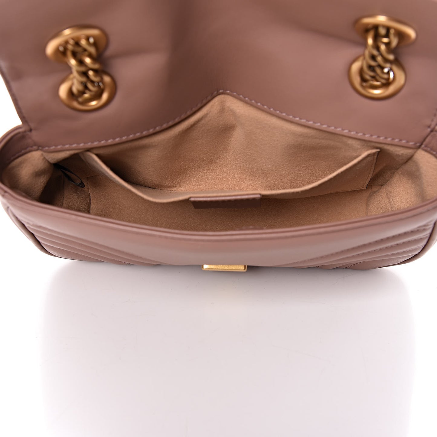 Calfskin Matelasse Mini GG Marmont Shoulder Bag Porcelain Rose