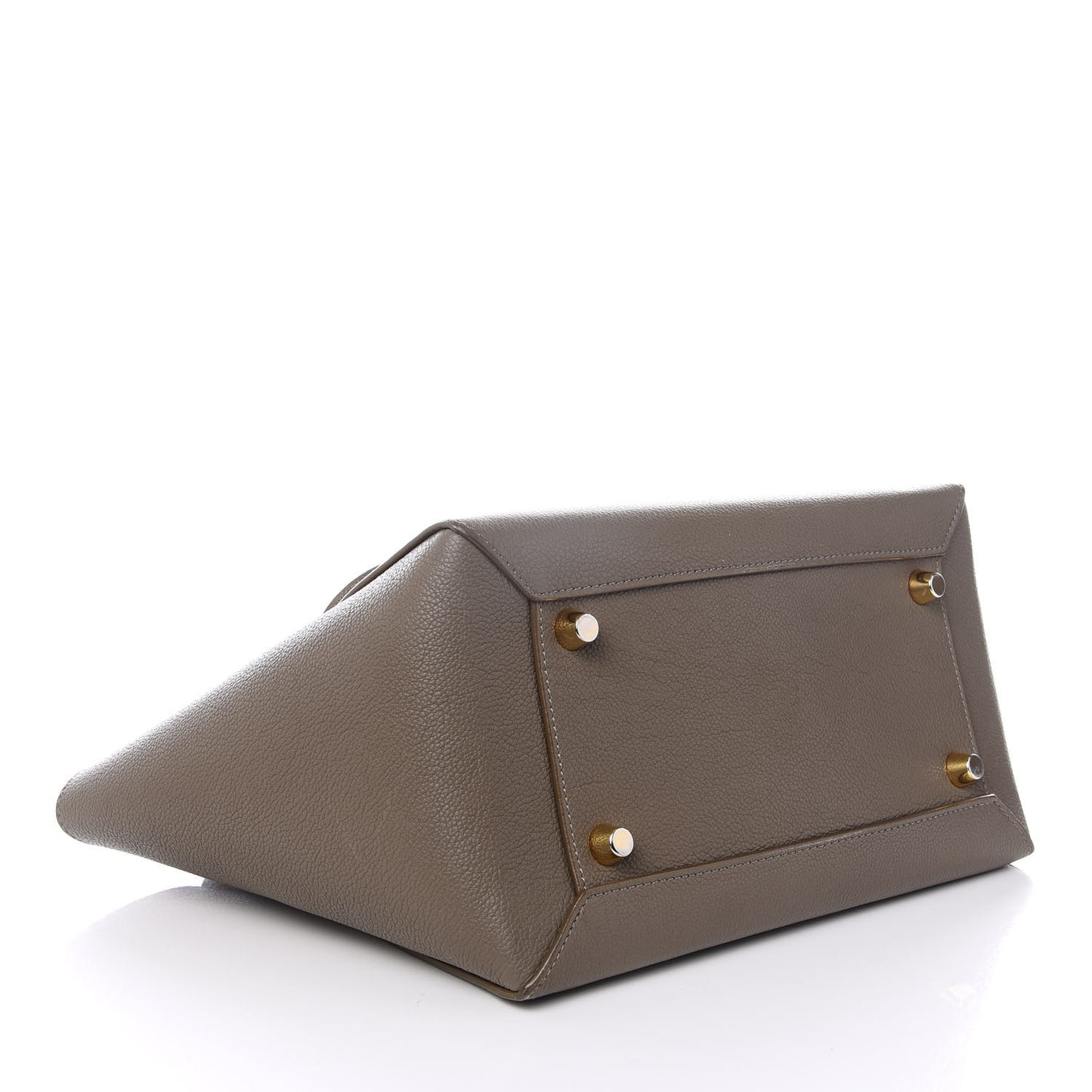 Grained Calfskin Mini Belt Bag Grey