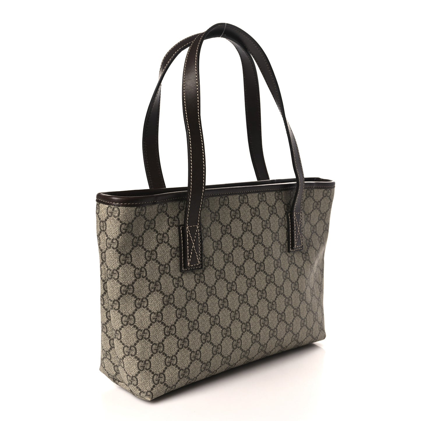 GG Supreme Monogram Small Joy Tote Dark Brown