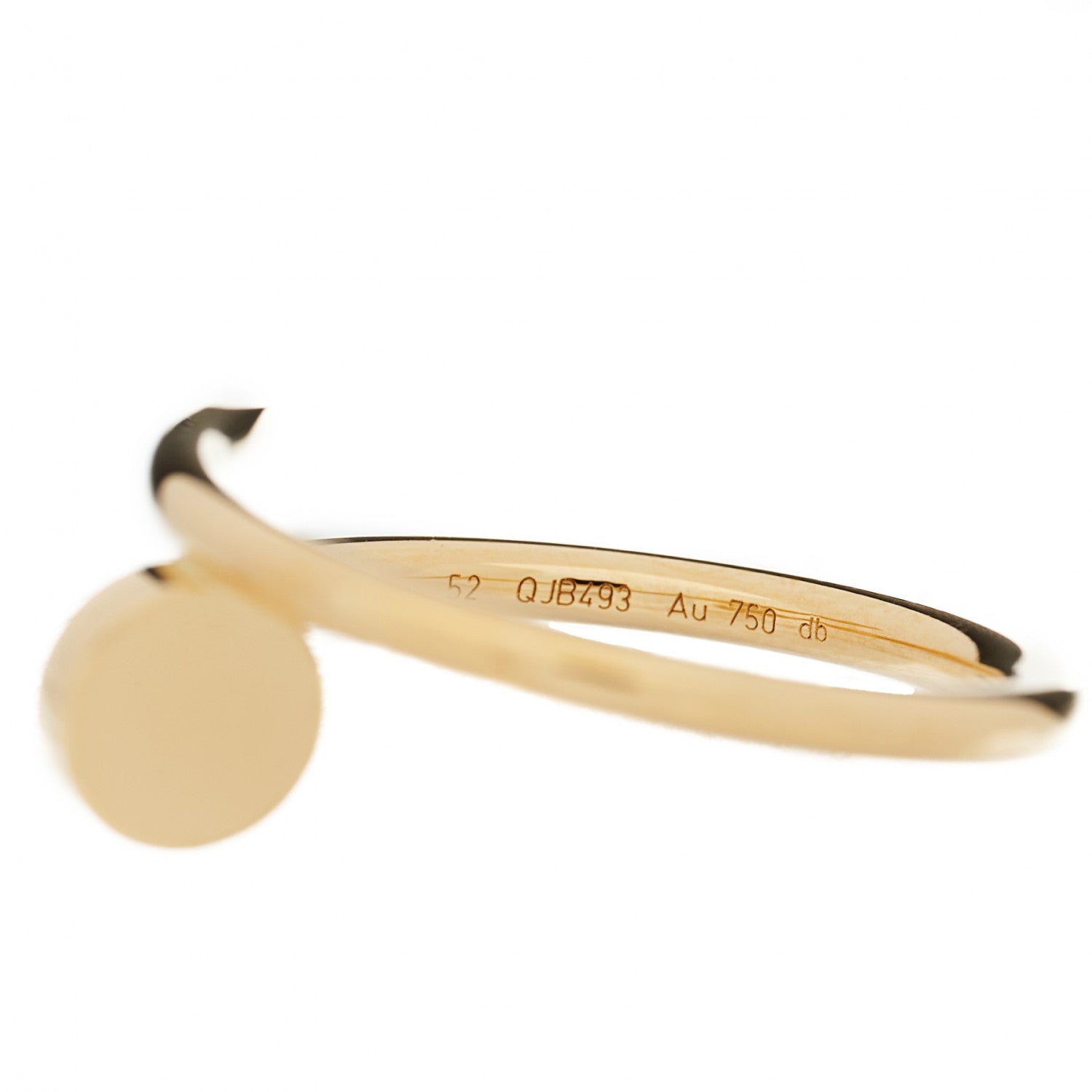 Cartier 18K Yellow Gold Small Juste Un Clou Ring 52 6 5 of 5