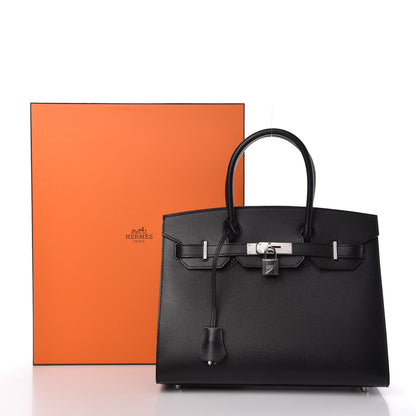 Hermes Madame Calfskin Birkin Sellier 30 Black 11 of 11