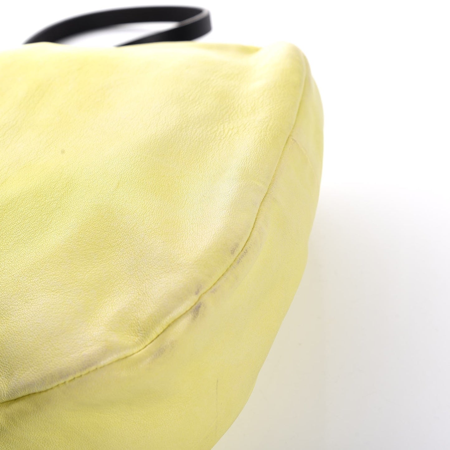 Lambskin Small Biker Hobo Yellow