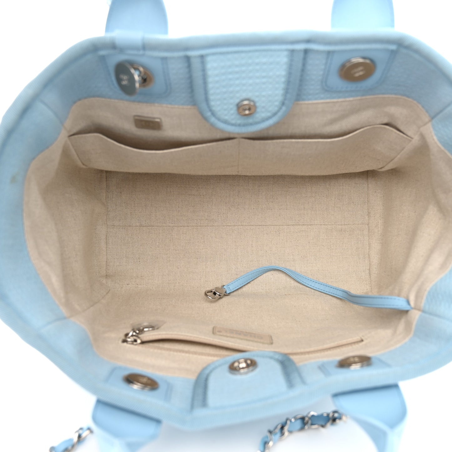 Mixed Fibers Small Deauville Tote Light Blue