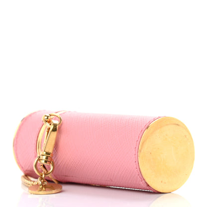 Prada Saffiano Logo Plaque Lipstick Case Petalo 3 of 7