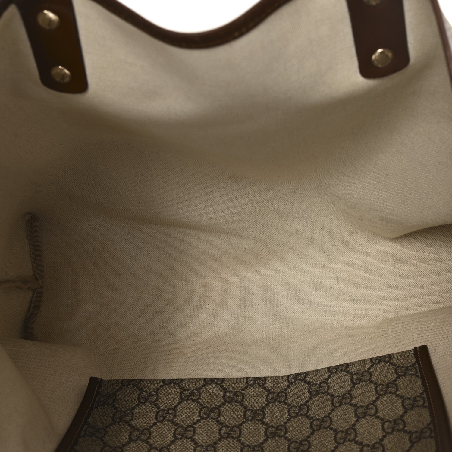 Gucci GG Plus Monogram Medium Signature Web Loop Tote Brown 5 of 10