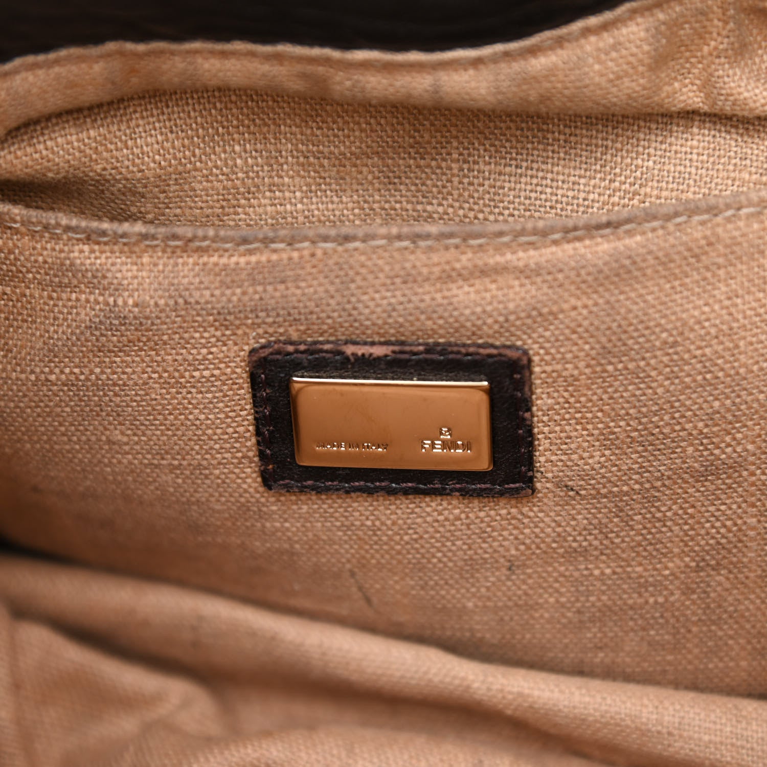 Fendi Zucca Nappa Nuvolata Vitello Tortuga Small Spy Tobacco Moro 6 of 11