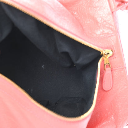 Balenciaga Agneau Giant 12 Gold Hardware Traveler Convertible Backpack Rose Azalee 5 of 9