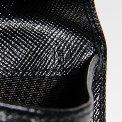 Prada Saffiano Metal Continental Flap Wallet Nero Black 7 of 8