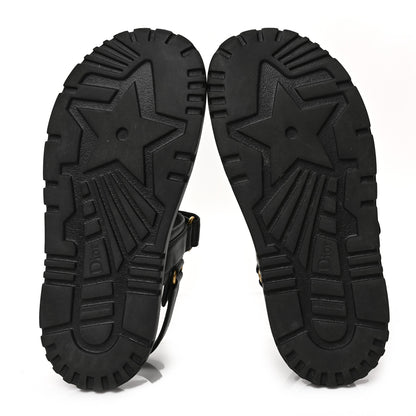 Christian Dior Lambskin Dioract 10mm Sandals 39.5 Black 5 of 6