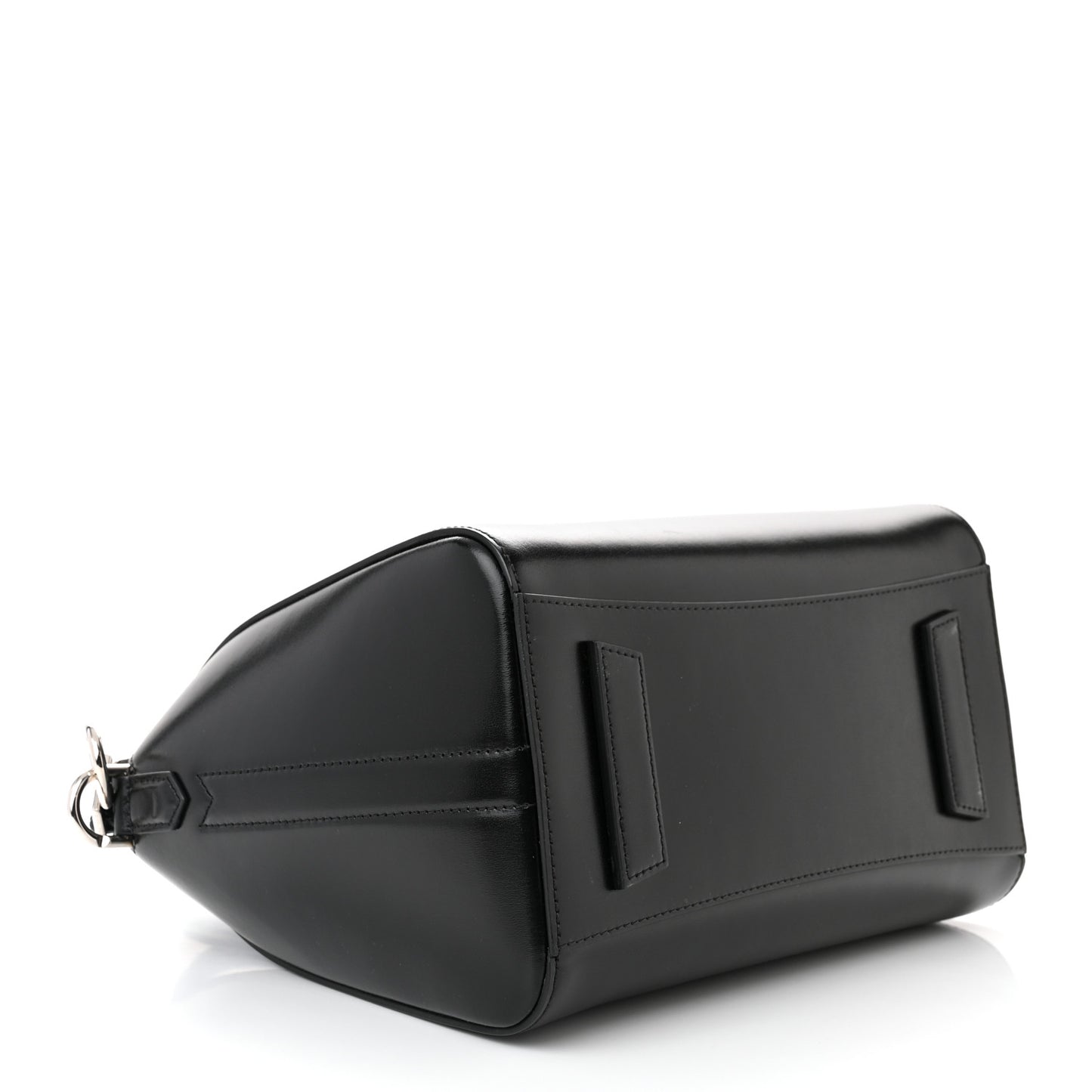 Shiny Lord Calfskin Small Antigona Black