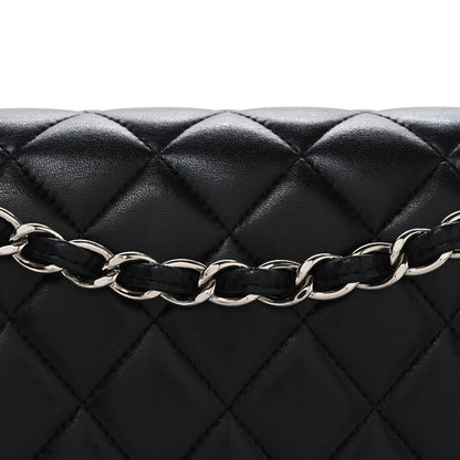 Chanel Lambskin Quilted Jumbo Double Flap Black 8 of 10