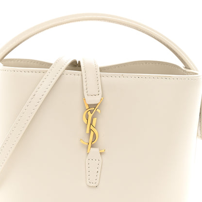 Saint Laurent Shiny Calfskin Le 37 Mini Bucket Bag Blanc Vintage 8 of 10