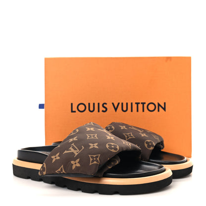 Louis Vuitton Nylon Monogram Pool Pillow Comfort Mule 40 Cacao Brown 10 of 10
