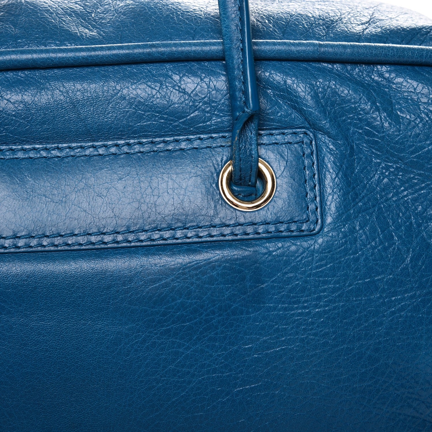 Balenciaga Agneau Medium Blanket Square Tote Bleu De Prusse 12 of 13