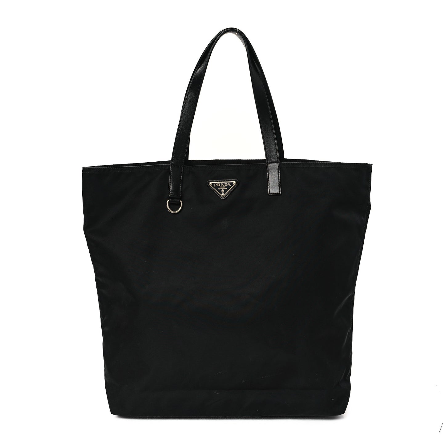 Tessuto Nylon Soft Calfskin Tote Black