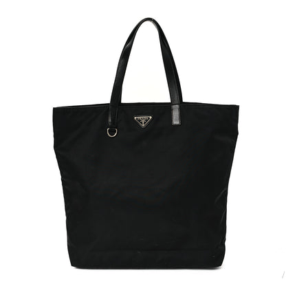 Prada Tessuto Nylon Soft Calfskin Tote Black 1 of 11