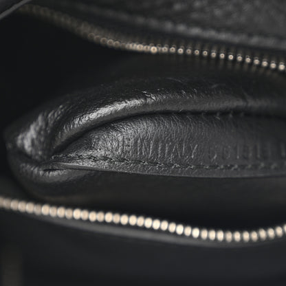 Balenciaga Metallic Goatskin Logo XXS Everyday Tote Argent Black 7 of 12