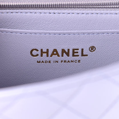 Chanel Lambskin Quilted Mini Top Handle Rectangular Flap Light Purple 6 of 11