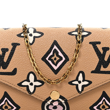 Louis Vuitton Monogram Wild At Heart Felicie Pochette Arizona Creme 7 of 9