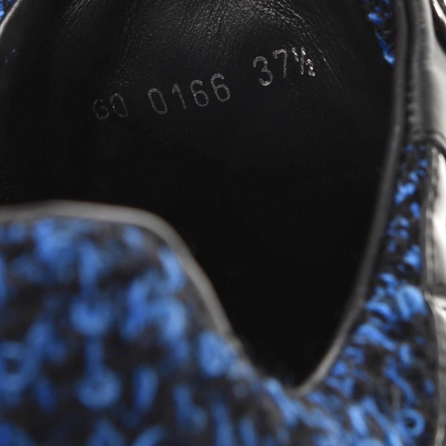 Louis Vuitton Calfskin Tweed Run Away Sneakers 37.5 Blue 8 of 8
