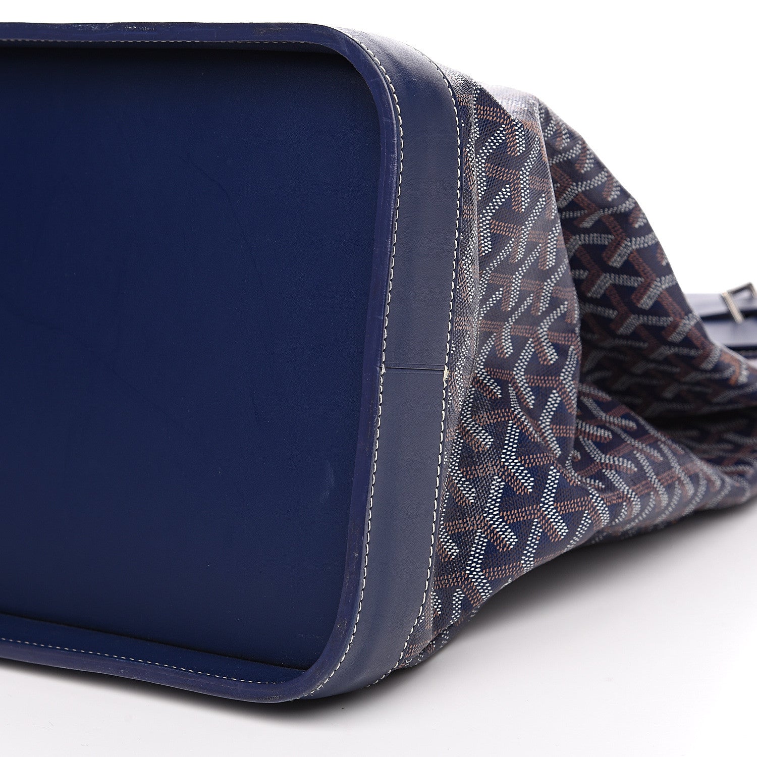 Goyard Goyardine Steamer Bag Navy 9 of 12