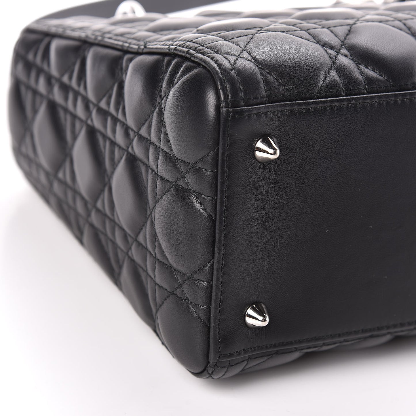 Lambskin Cannage Medium Lady Dior Black