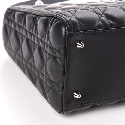 Christian Dior Lambskin Cannage Medium Lady Dior Black 5 of 13