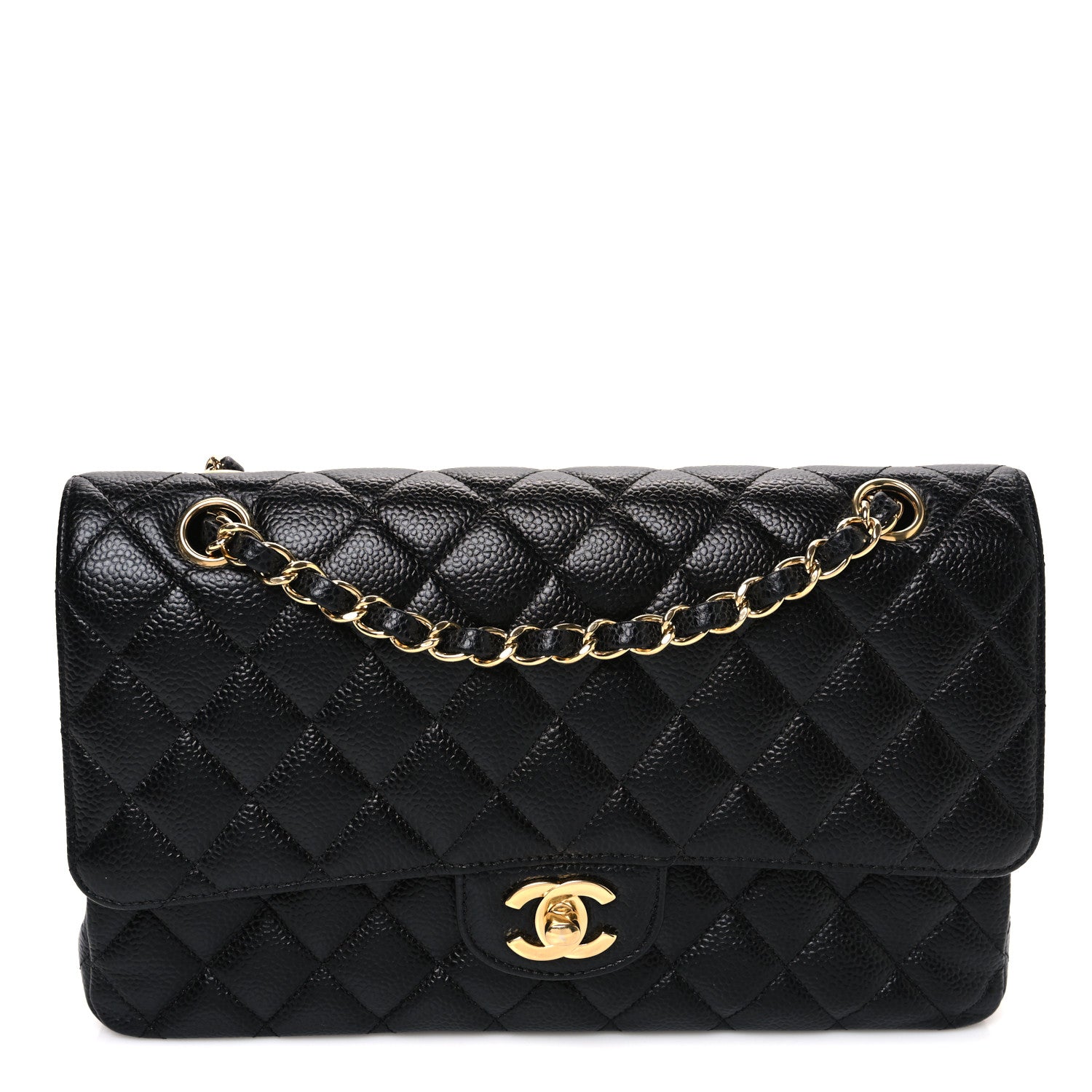 Chanel Caviar Quilted Medium Double Flap Black 1 of 11