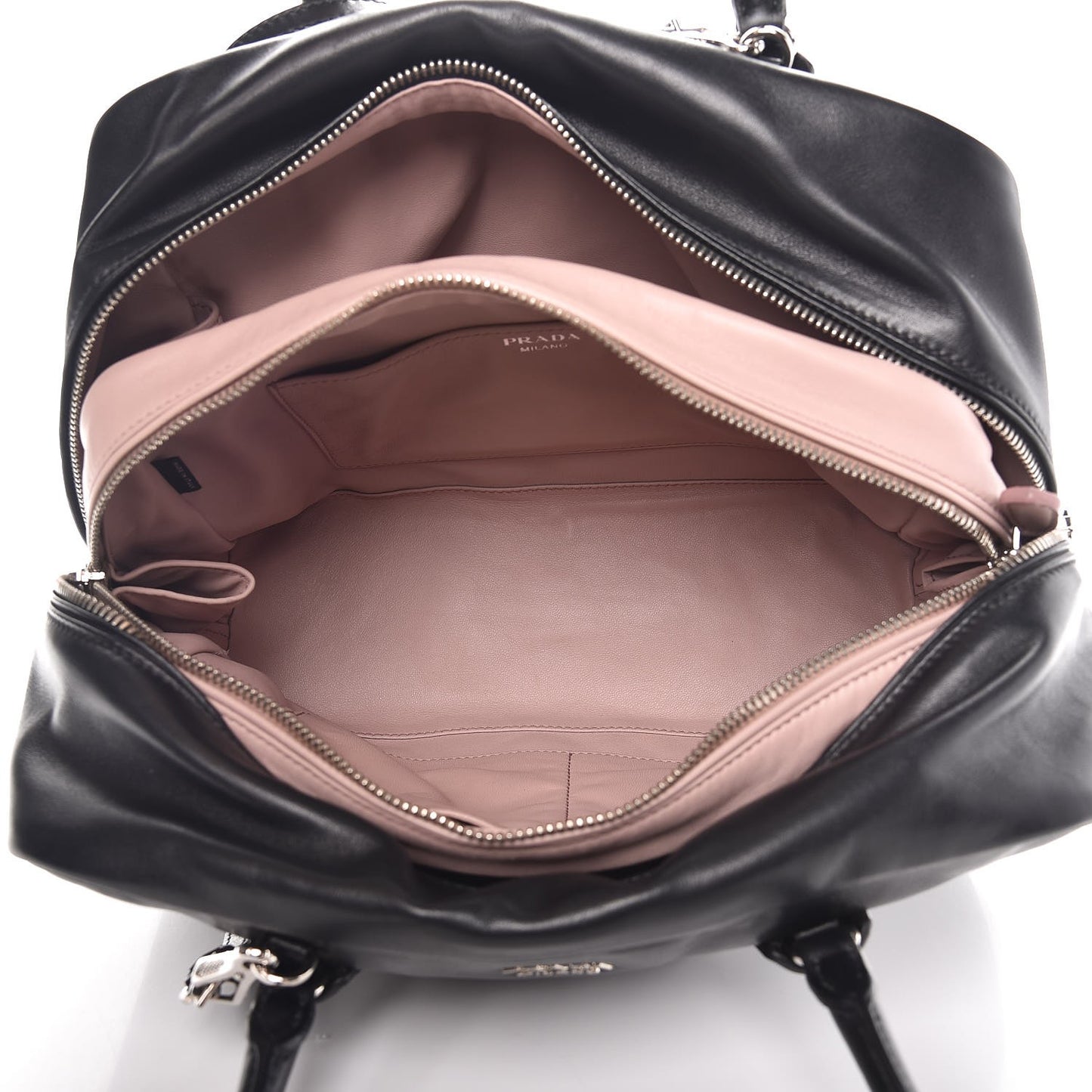 Soft Calf Large Inside Tote Black Mughetto