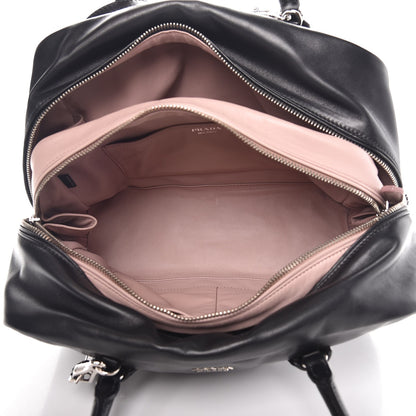 Prada Soft Calf Large Inside Tote Black Mughetto 6 of 13