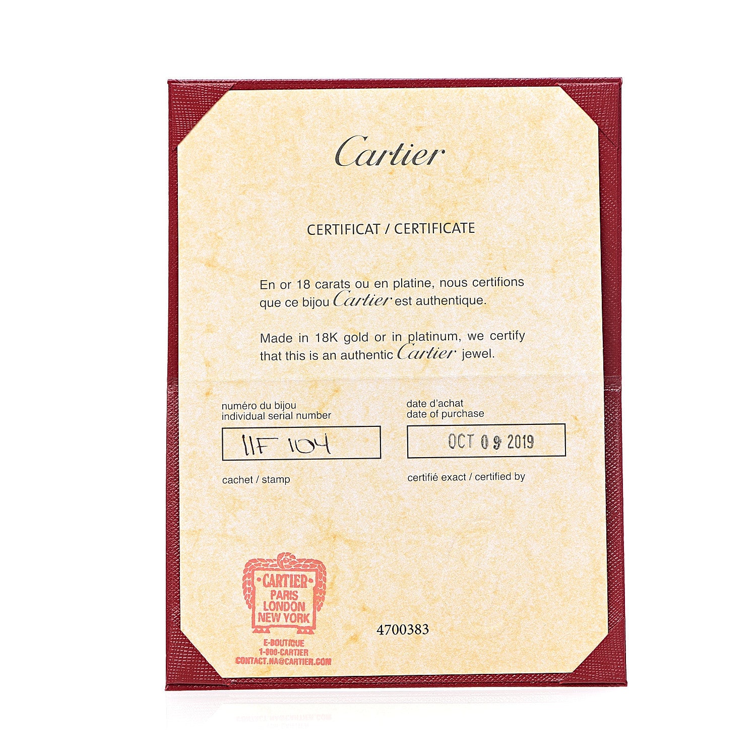 Cartier 18K White Gold Diamond MM D'Amour Earrings 5 of 6