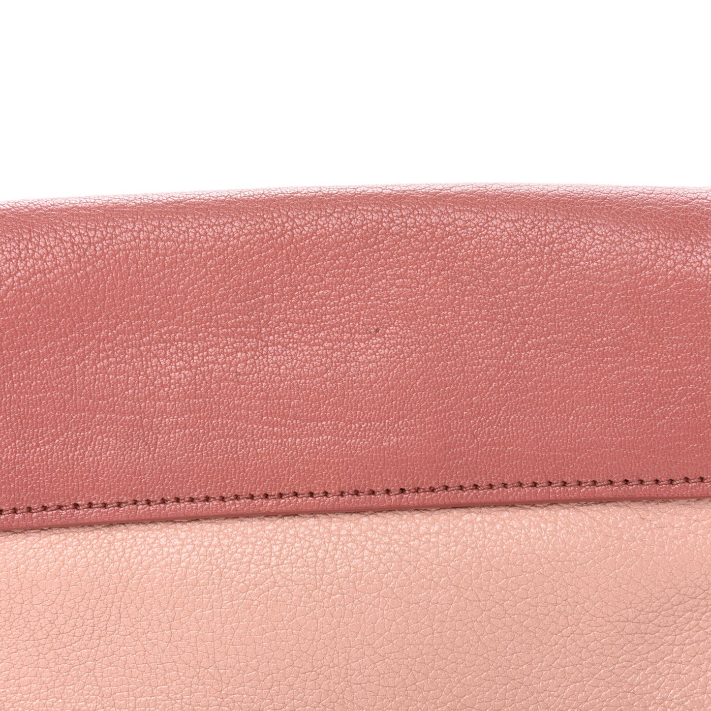 Goatskin Madras Chain Shoulder Bag Pink